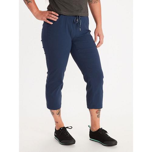 Marmot Ravenna Capris Hiking Pants For Womens Dark Blue IYK568402